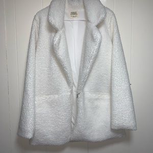 White Faux Fur Teddy Coat